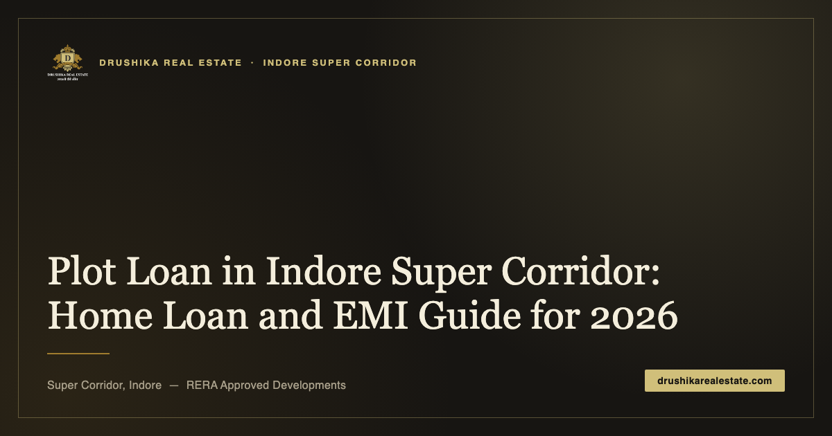 Plot loan in Indore Super Corridor home loan and EMI guide 2026