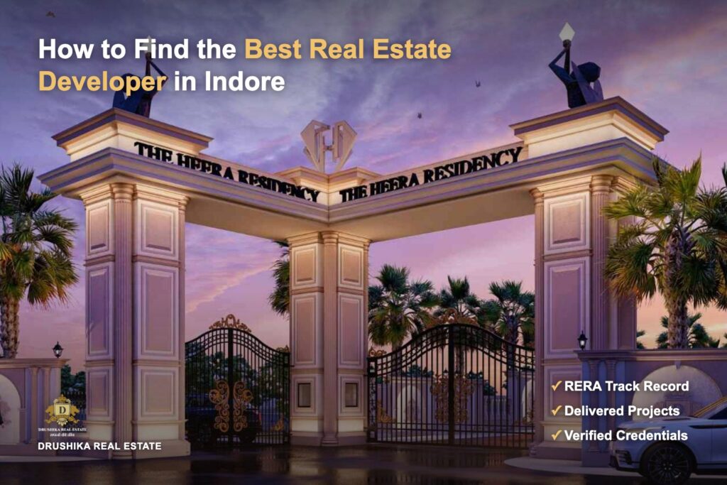 How to Find the Best Real Estate Developer in Indore's Super Corridor cover image, Drushika Real Estate