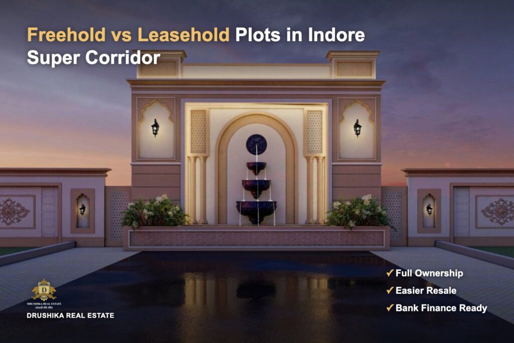Freehold vs Leasehold Plots in Indore Super Corridor: Which Should You Buy? cover image, Drushika Real Estate