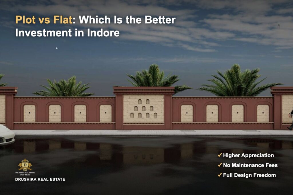 Plot vs Flat: Which Is the Better Investment in Indore's Super Corridor? cover image, Drushika Real Estate